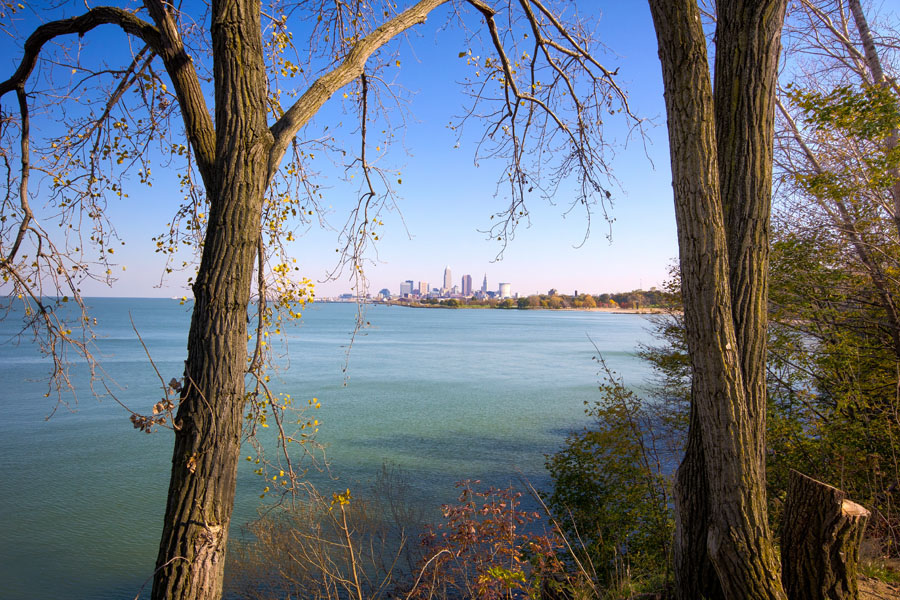Cleveland Skyline from Edgewater Park